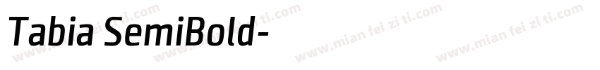 Tabia SemiBold字体转换